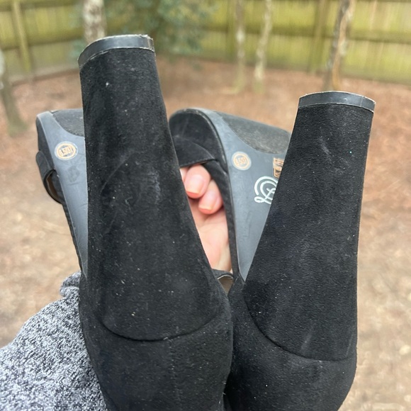 CHINESE LAUNDRY Chunky PLATFORM HEEL Open Toe Shoes Sz 6 1/2 - Picture 10 of 10